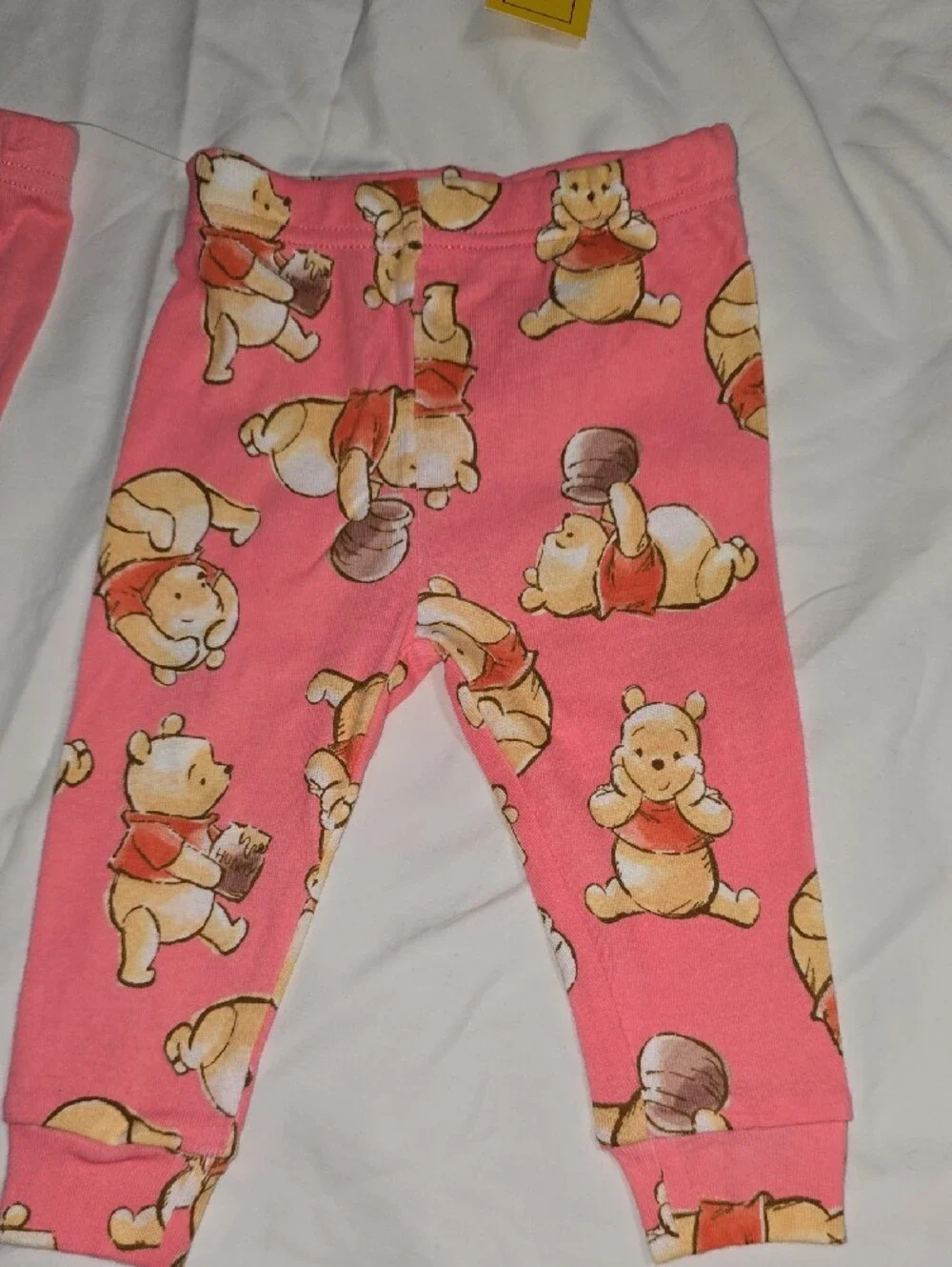 Disney Pink & White Winnie the Pooh 2-Piece Pajama Sets